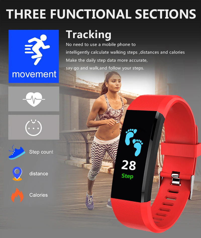 Heart Rate & Oxygen Monitor Smart Watch