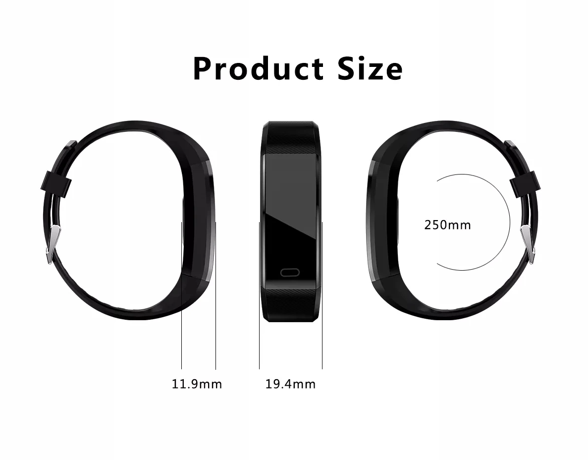 Heart Rate & Oxygen Monitor Smart Watch
