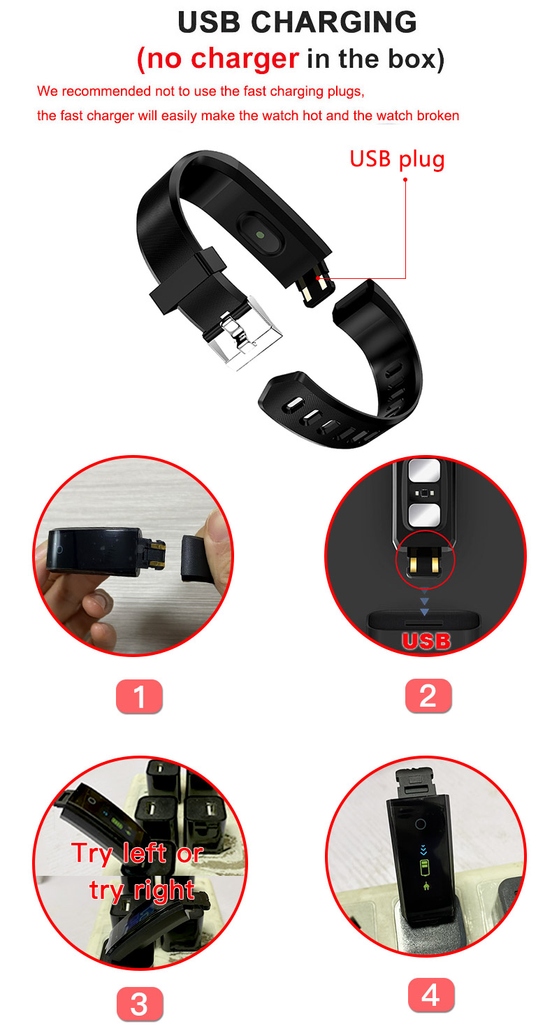Heart Rate & Oxygen Monitor Smart Watch
