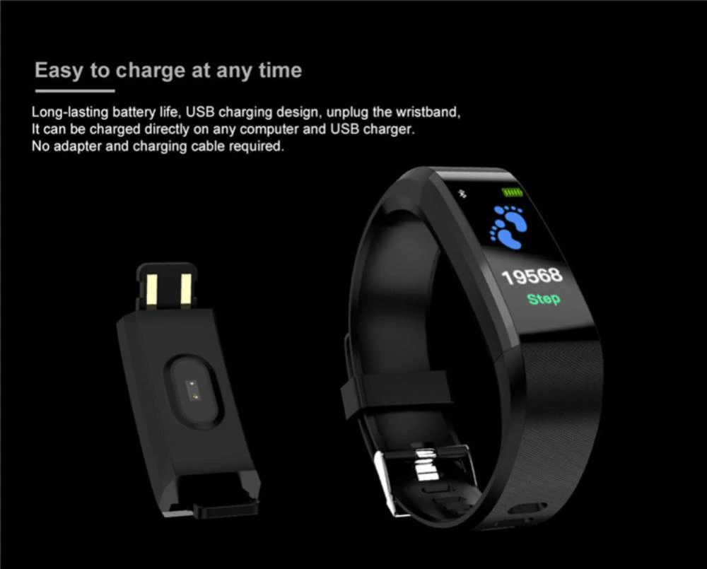 Heart Rate & Oxygen Monitor Smart Watch