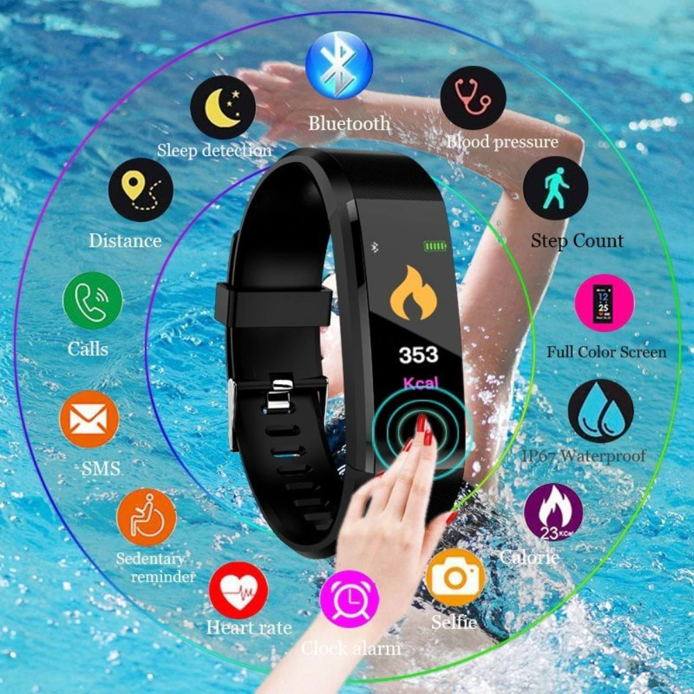 Heart Rate & Oxygen Monitor Smart Watch