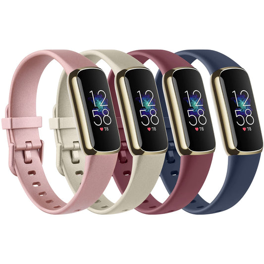 Fitbit Luxe Colorful Silicone Bands 4-Pack